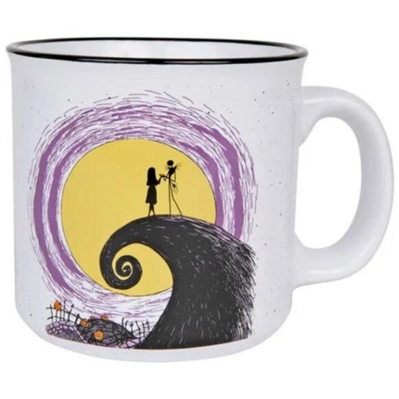 Disney Nightmare Before Christmas Jack & Sally Moon Camper Mug 20oz NWT - Picture 1 of 6